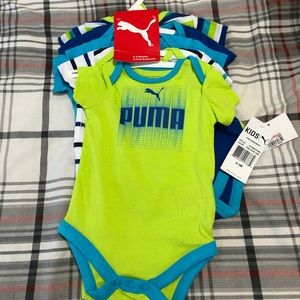 Puma 5 pack bodysuits